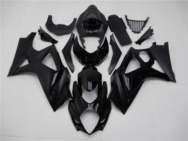 2007-2008 Glossy Matte Black Suzuki GSXR 1000 K7 Replacement Fairings for Sale