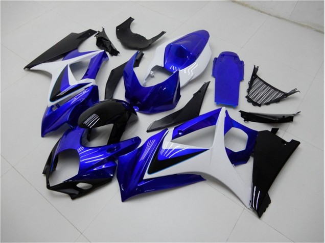 2007-2008 Blue White Black Suzuki GSXR 1000 K7 Motorcylce Fairings for Sale