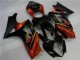 2007-2008 Black Suzuki GSXR 1000 K7 Motorcycle Fairing Kit for Sale