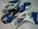 2007-2008 Blue White Suzuki GSXR 1000 K7 Bike Fairings for Sale