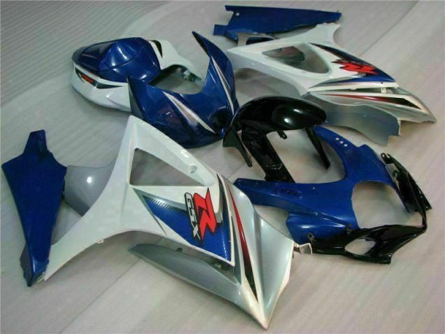 2007-2008 Blue White Suzuki GSXR 1000 K7 Bike Fairings for Sale