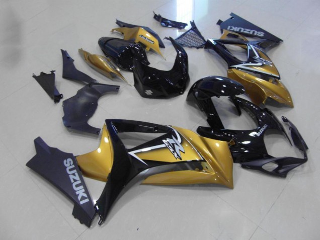 2007-2008 Gold Black Suzuki GSXR 1000 K7 Replacement Fairings for Sale