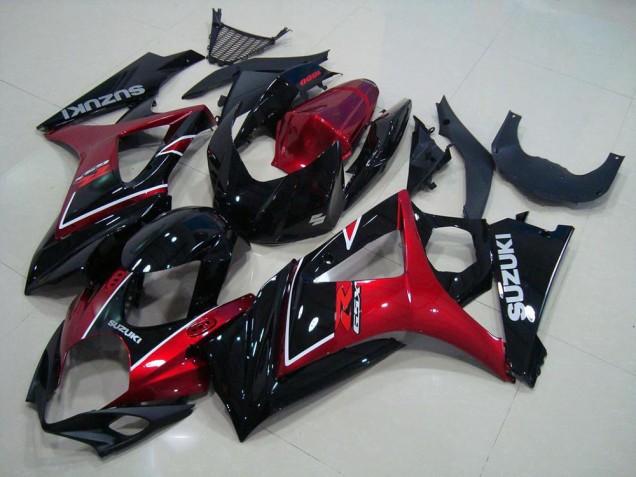 2007-2008 Red Black Suzuki GSXR 1000 K7 Moto Fairings for Sale