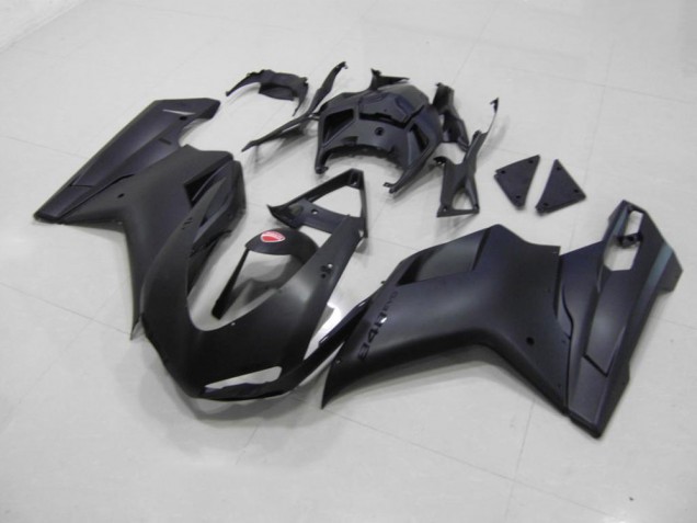 2007-2014 Matte Black Black Sticker Ducati 848 1098 1198 Motorcycle Fairing for Sale