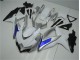 2008-2010 White Silver Blue Suzuki GSXR 600/750 Motorcycle Fairings Kit for Sale