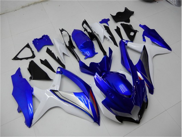 2008-2010 Blue White Suzuki GSXR 600/750 Motorcylce Fairings for Sale