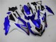 2008-2010 White Blue Suzuki GSXR 600/750 Motorbike Fairings for Sale