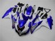 2008-2010 White Blue Suzuki GSXR 600/750 Motorbike Fairings for Sale