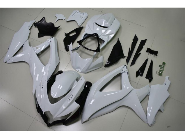 2008-2010 Glossy White Suzuki GSXR 600/750 Motorcycle Fairing for Sale