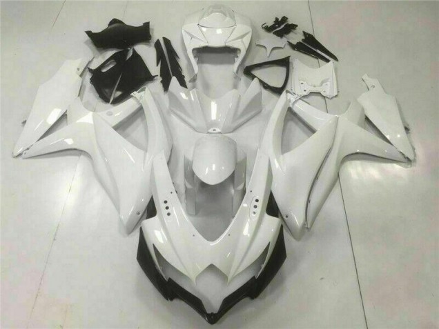 2008-2010 White Suzuki GSXR 600/750 Motorcylce Fairings for Sale