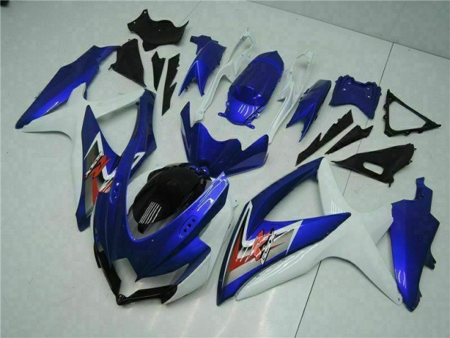 2008-2010 Blue White Suzuki GSXR 600/750 Motorcycle Fairings for Sale