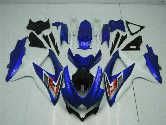 2008-2010 Blue White Suzuki GSXR 600/750 Motorcycle Fairings for Sale