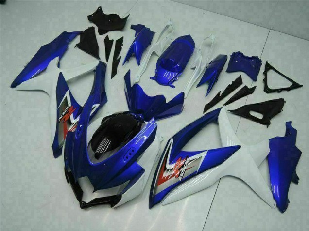 2008-2010 Blue White Suzuki GSXR 600/750 Motorbike Fairing for Sale