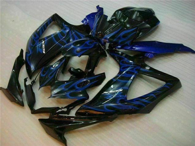 2008-2010 Blue Black Suzuki GSXR 600/750 Motorcycle Fairings Kit for Sale