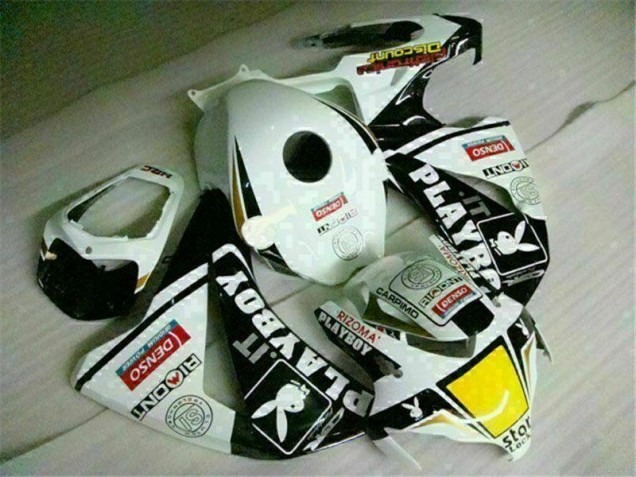 2008-2011 White Black Playboy Honda CBR1000RR Motorbike Fairing for Sale