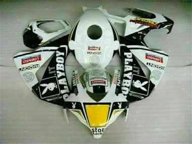 2008-2011 White Black Playboy Honda CBR1000RR Motorbike Fairing for Sale