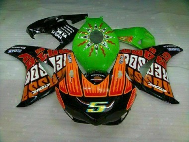 2008-2011 Green Orange Honda CBR1000RR Motorcycle Fairings Kits for Sale