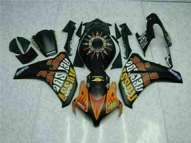 2008-2011 Orange Black Honda CBR1000RR Motorcyle Fairings for Sale