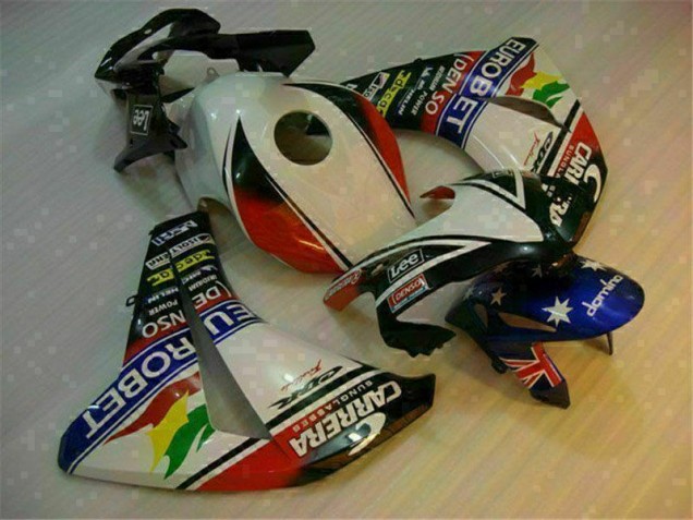 2008-2011 White Blue Honda CBR1000RR Motorcycle Fairing for Sale