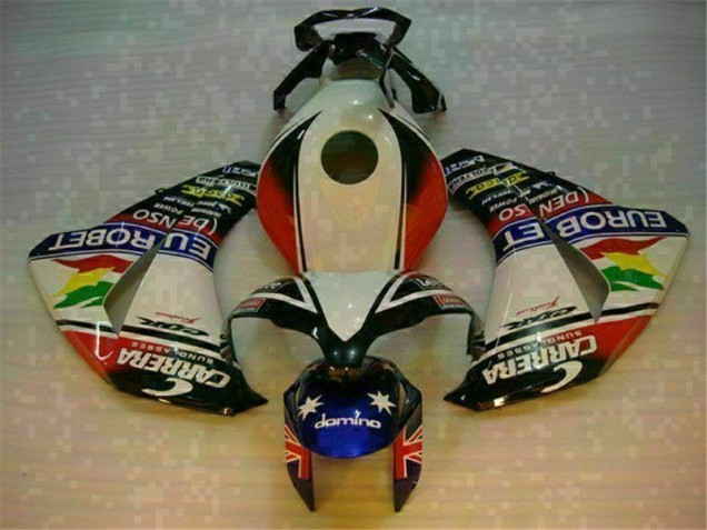 2008-2011 White Blue Honda CBR1000RR Motorcycle Fairing for Sale