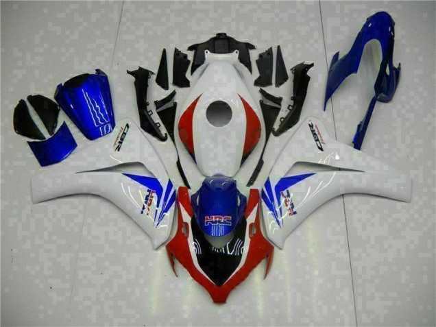 2008-2011 White Blue Honda CBR1000RR Motorcycle Fairing Kits for Sale