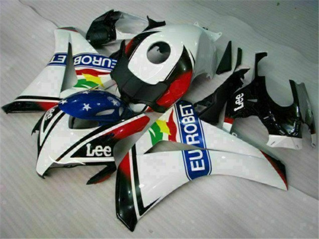 2008-2011 White Blue Red Eurobet Lee Honda CBR1000RR Motorcycle Fairing Kit for Sale