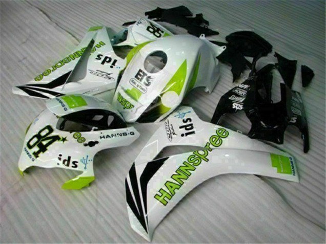 2008-2011 White Green Hannspree 84 Honda CBR1000RR Motorcycle Bodywork for Sale