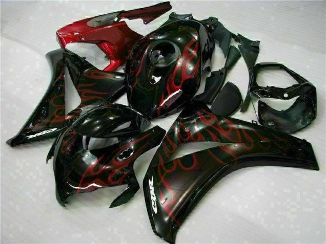 2008-2011 Red Flame Honda CBR1000RR Motorbike Fairing Kits for Sale