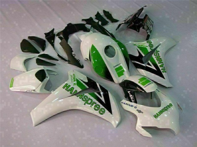 2008-2011 Green White Honda CBR1000RR Motorcycle Fairings Kit for Sale