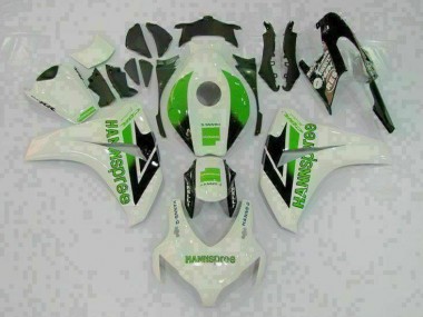 2008-2011 Green White Honda CBR1000RR Motorcycle Fairings Kit for Sale