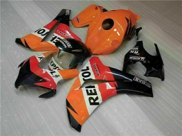 2008-2011 Orange Repsol Honda CBR1000RR Motorcycle Fairings for Sale