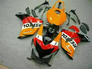 2008-2011 Orange Repsol Honda CBR1000RR Motorcycle Fairing Kits for Sale