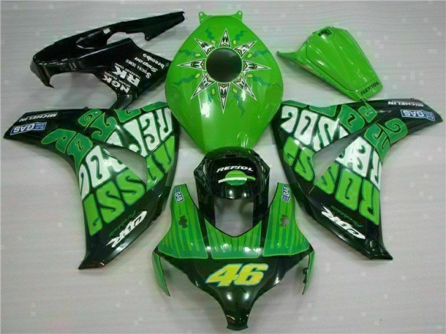 2008-2011 Green Honda CBR1000RR Motorbike Fairing for Sale