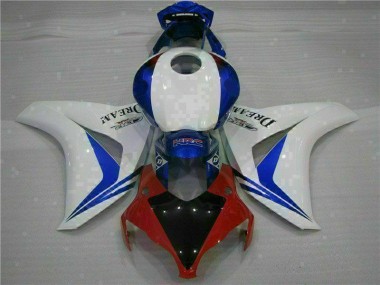 2008-2011 White Blue Honda CBR1000RR Motorcycle Fairings Kits for Sale