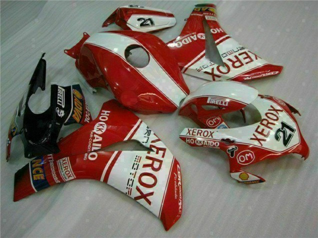 2008-2011 Red Xerox 21 Honda CBR1000RR Motorcycle Fairings Kit for Sale