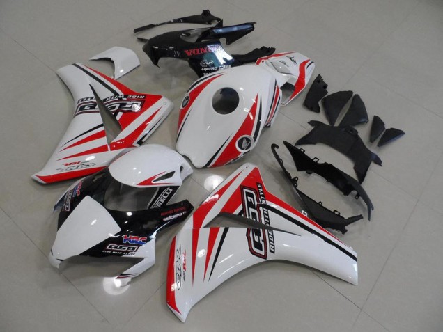 2008-2011 White Red HRC Honda CBR1000RR Bike Fairings for Sale