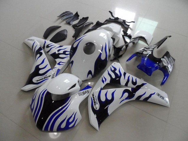 2008-2011 Blue Black Flame Race Honda CBR1000RR Motorbike Fairing Kits for Sale