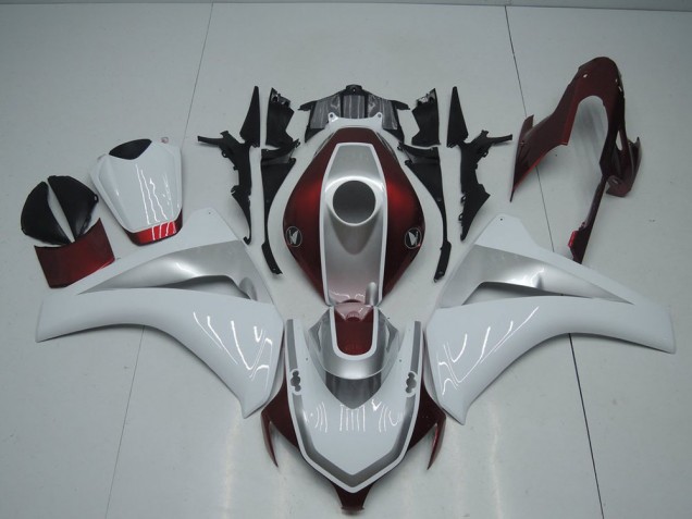 2008-2011 Red White and Silver Honda CBR1000RR Bike Fairing for Sale