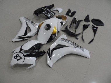 2008-2011 White and Black 87 Honda CBR1000RR Bike Fairings for Sale