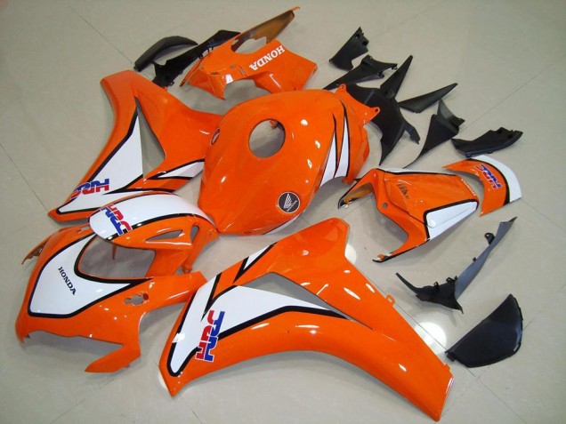 2008-2011 Sunset Orange HRC Honda CBR1000RR Motorcycle Fairings Kit for Sale