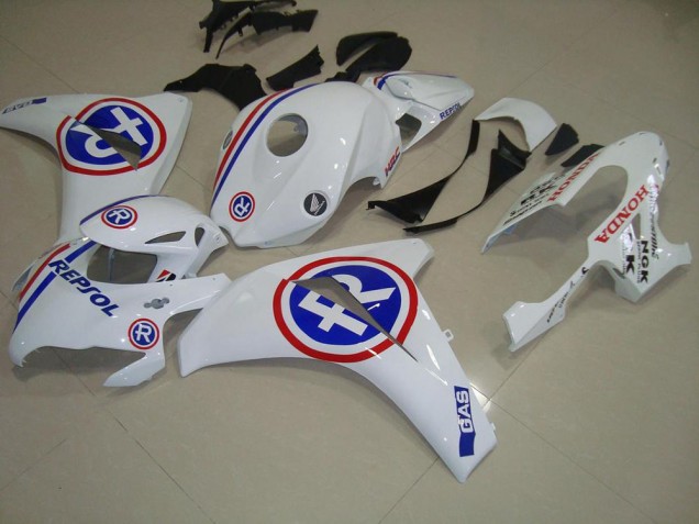 2008-2011 White Repsol Honda CBR1000RR Motorcycle Fairing Kits for Sale