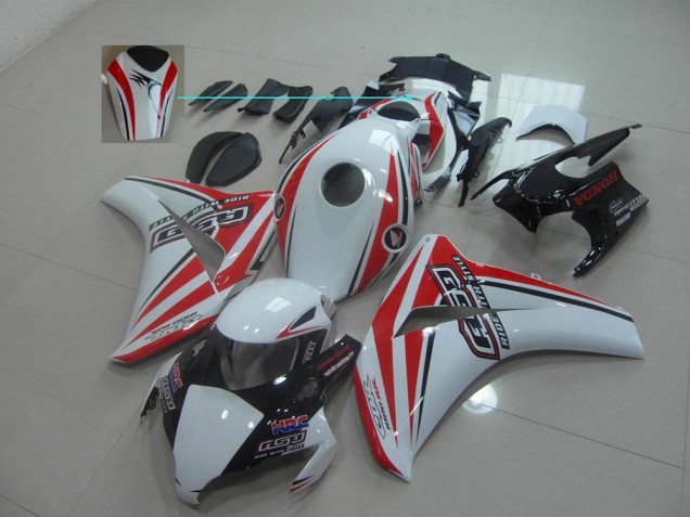 2008-2011 White Red Rsd Honda CBR1000RR Motorcycle Fairing Kit for Sale