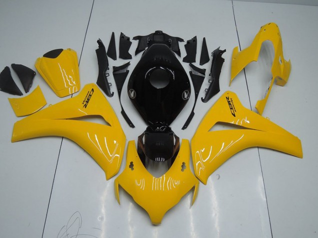 2008-2011 Yellow and Black Honda CBR1000RR Bike Fairing for Sale