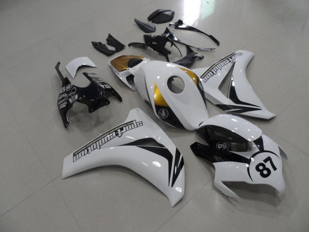 2008-2011 Black and White and Gold Honda CBR1000RR Bike Fairings for Sale