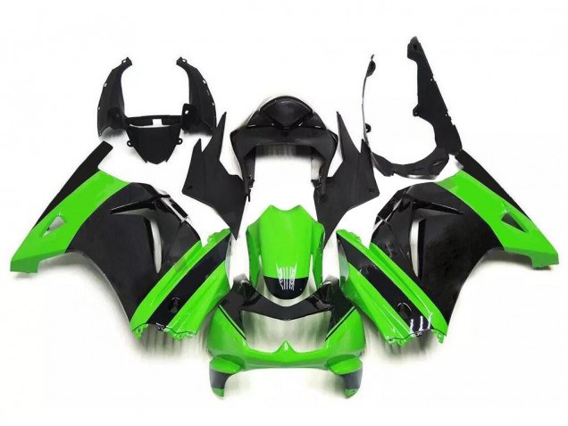 2008-2012 Green Black Kawasaki EX250 Bike Fairings for Sale