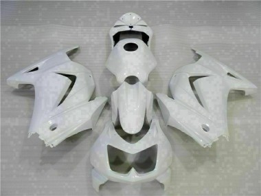 2008-2012 White Kawasaki EX250 Motorcycle Replacement Fairings for Sale