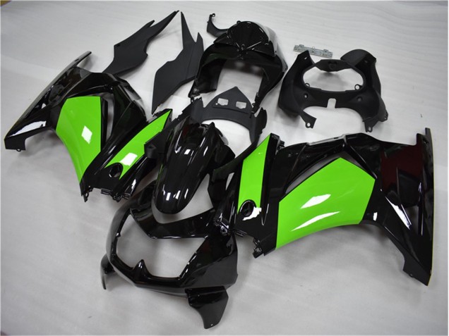 2008-2012 Black Green Kawasaki EX250 Motorcycle Fairing for Sale