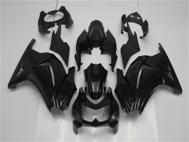 2008-2012 Glossy Black Kawasaki EX250 Motorcycle Fairing Kits for Sale