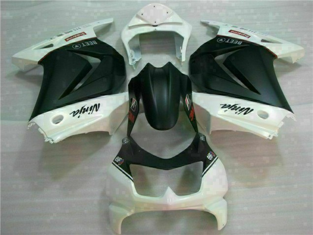 2008-2012 White Black Ninja 3M Kawasaki EX250 Motorcycle Fairings for Sale