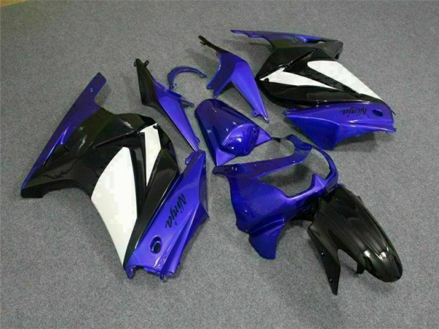 2008-2012 Blue White Black Ninja Kawasaki EX250 Motorbike Fairing for Sale